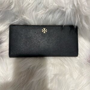 Tory Burch Black Leather Wallet